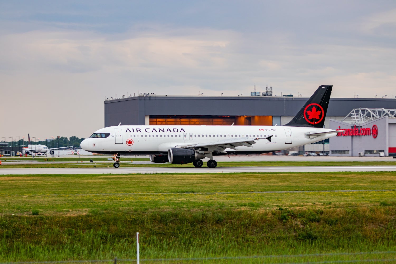 Air Canada Plane at Montreal Airport