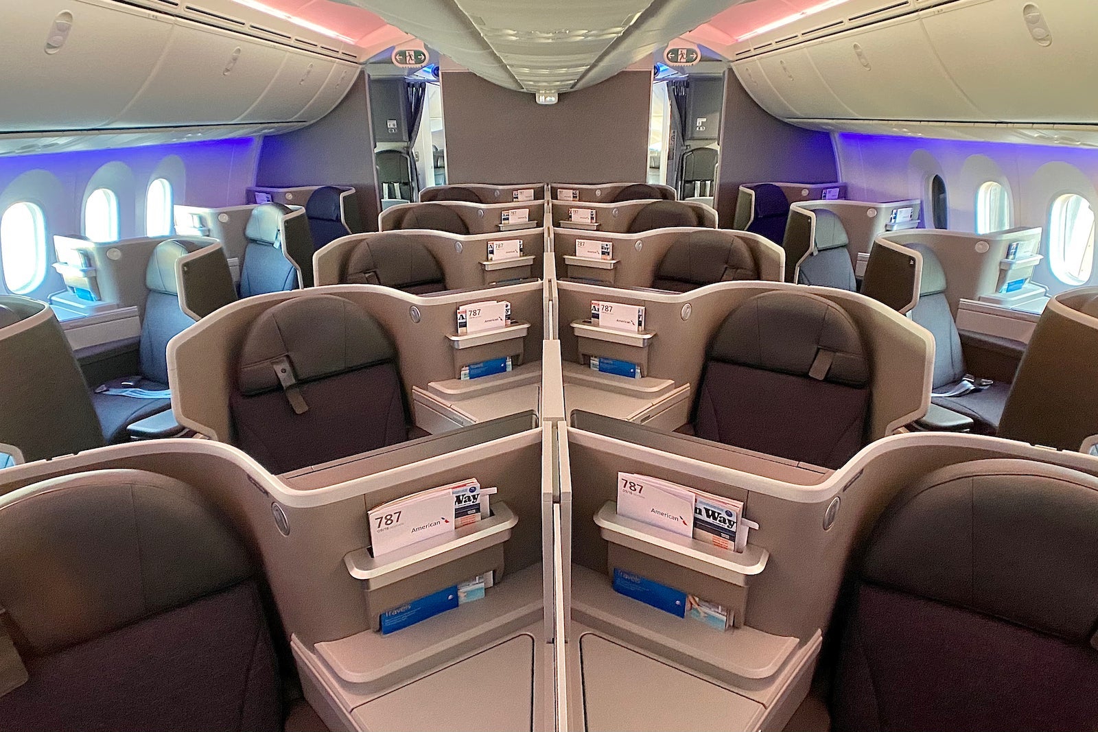 American Airlines 787 Business class