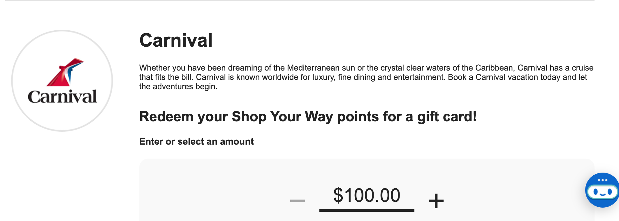 Redeeming Shop Your Way points for gift cards