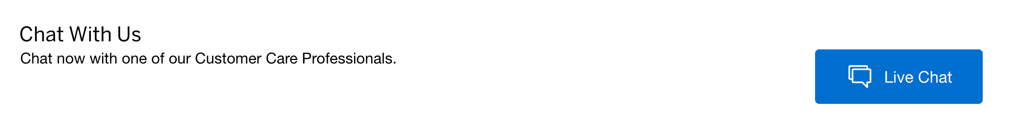 Online chat on AmericanExpress.com