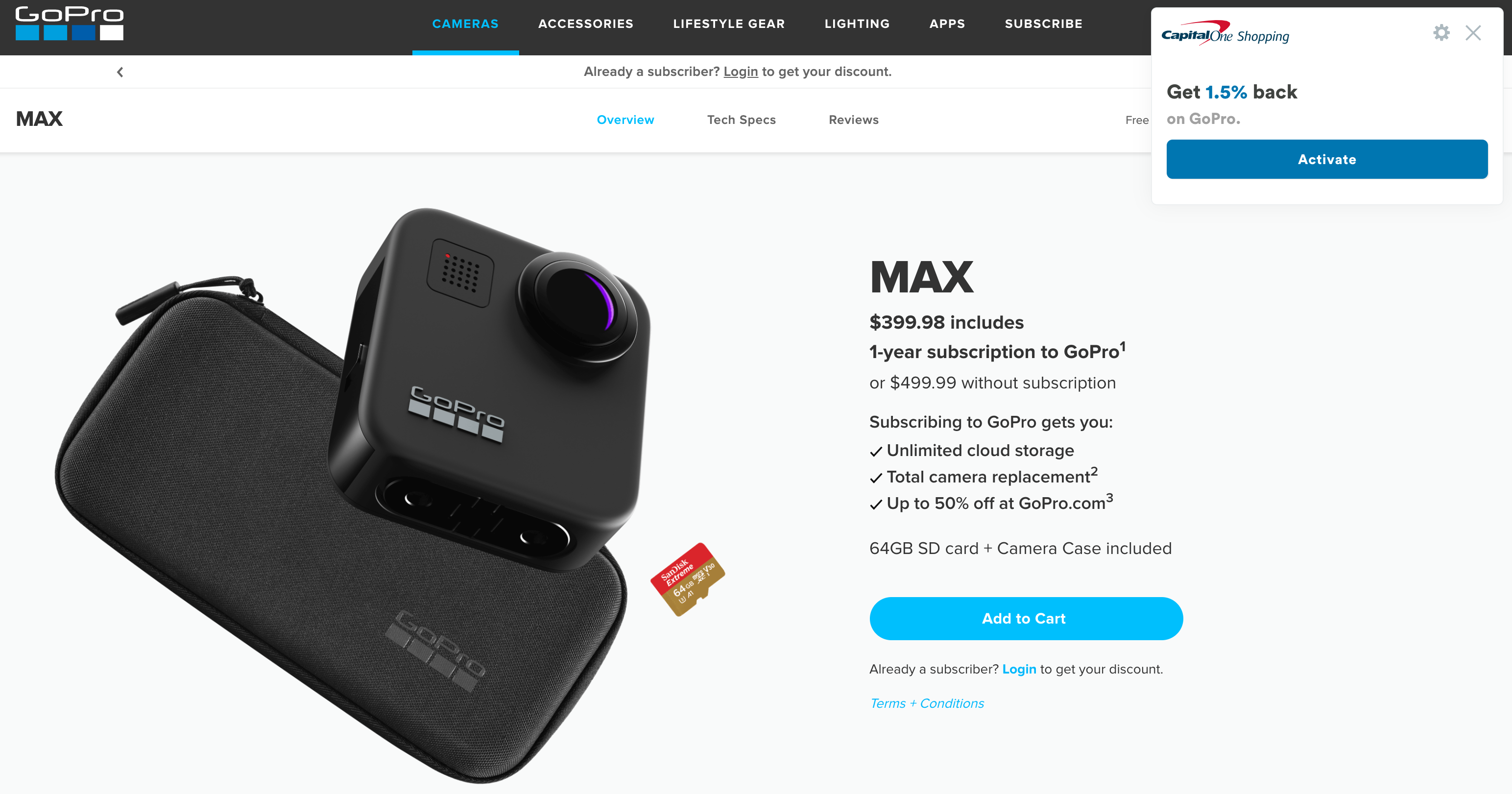 Using Capital One Shopping Extension to Earn Cash Back