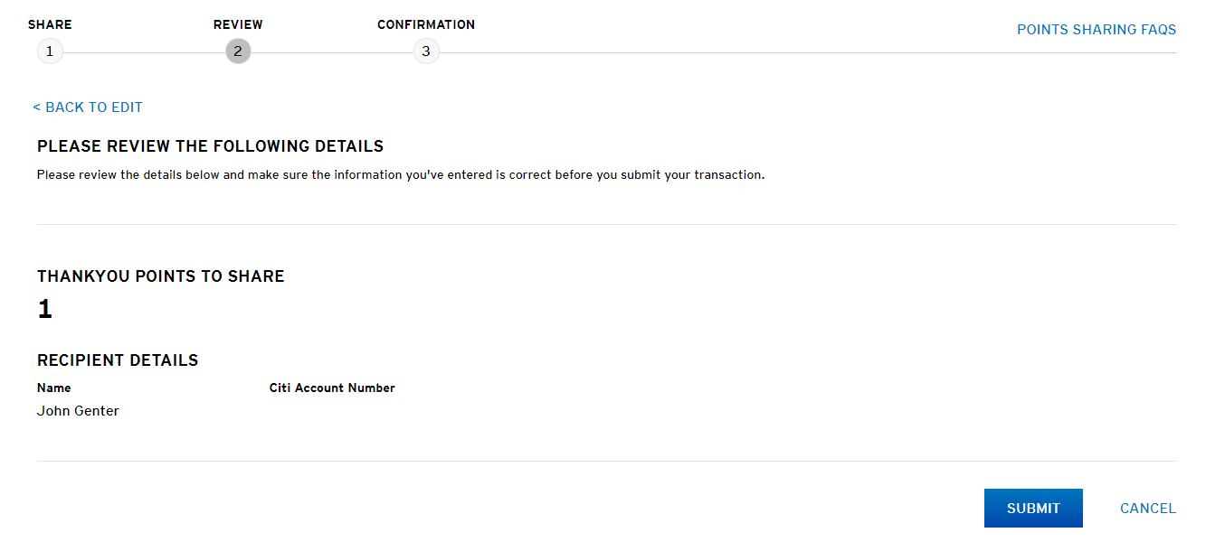 Citi ThankYou Rewards review information