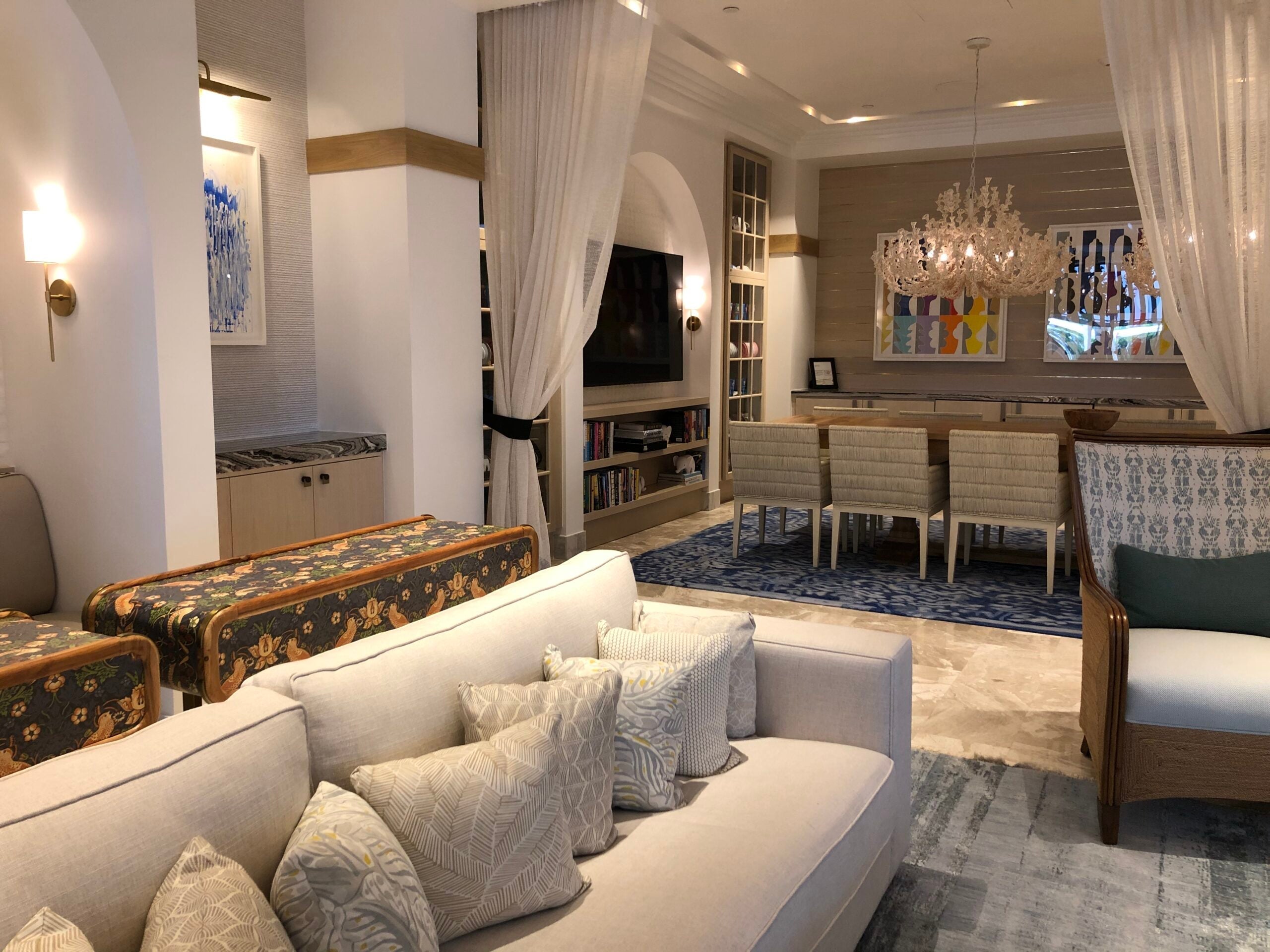 Lobby at The White Elephant, Palm Beach, Florida