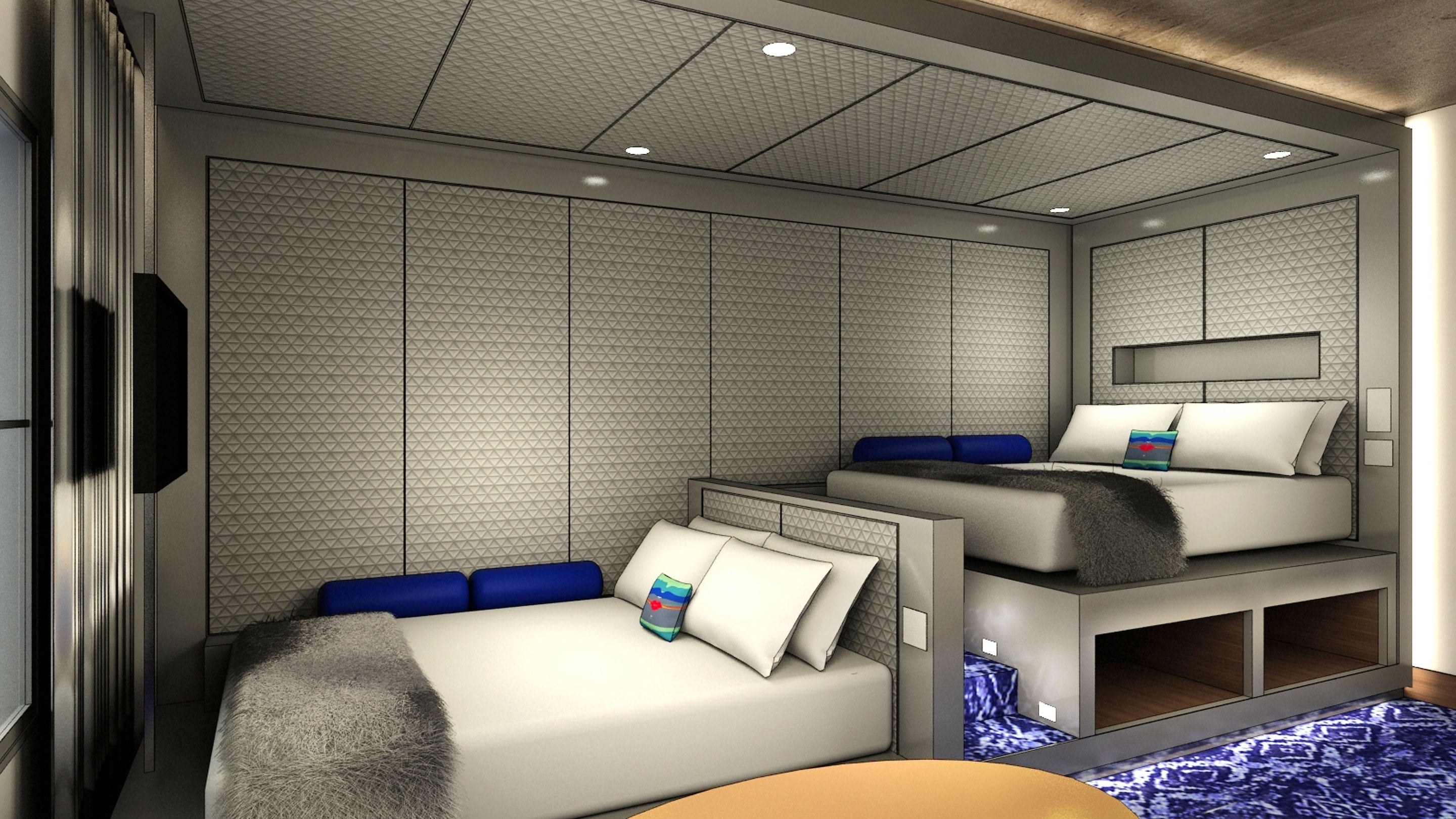 W Aspen double room rendering (image courtesy of hotel)