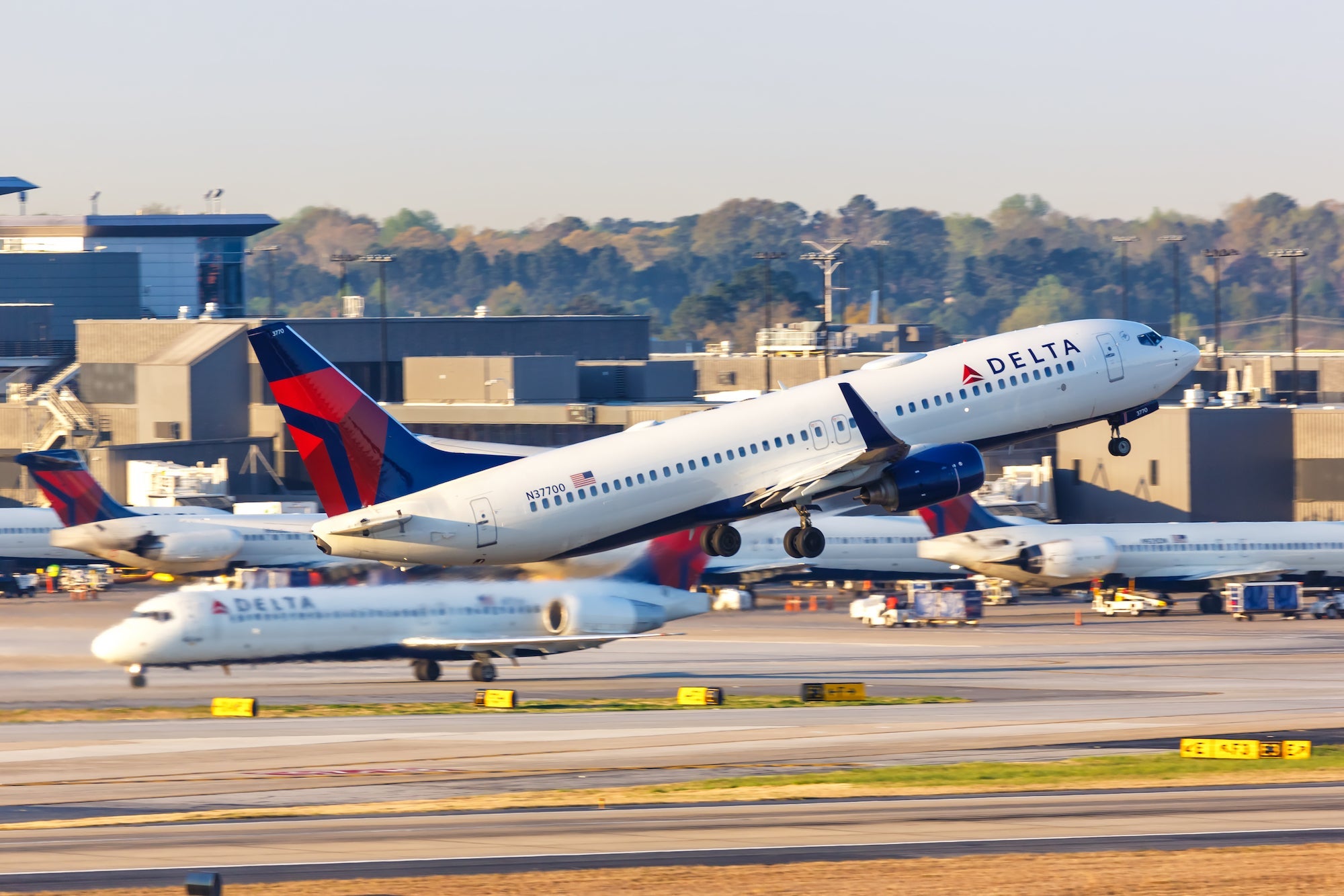 Delta Jet Taking Off