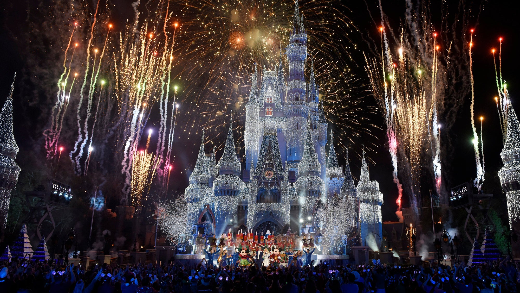 disney world castle fireworks