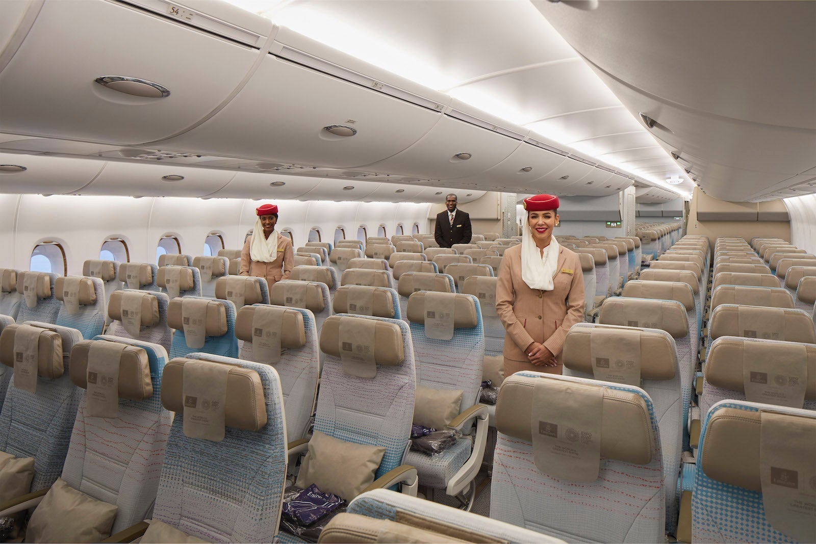 Emirates refreshed a380 economy class
