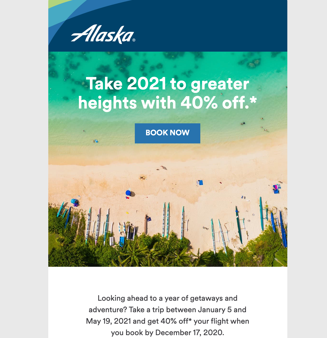 Alaska 40% off