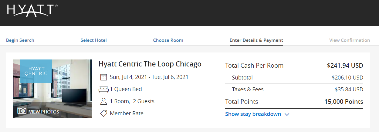 World of Hyatt Pay My Way