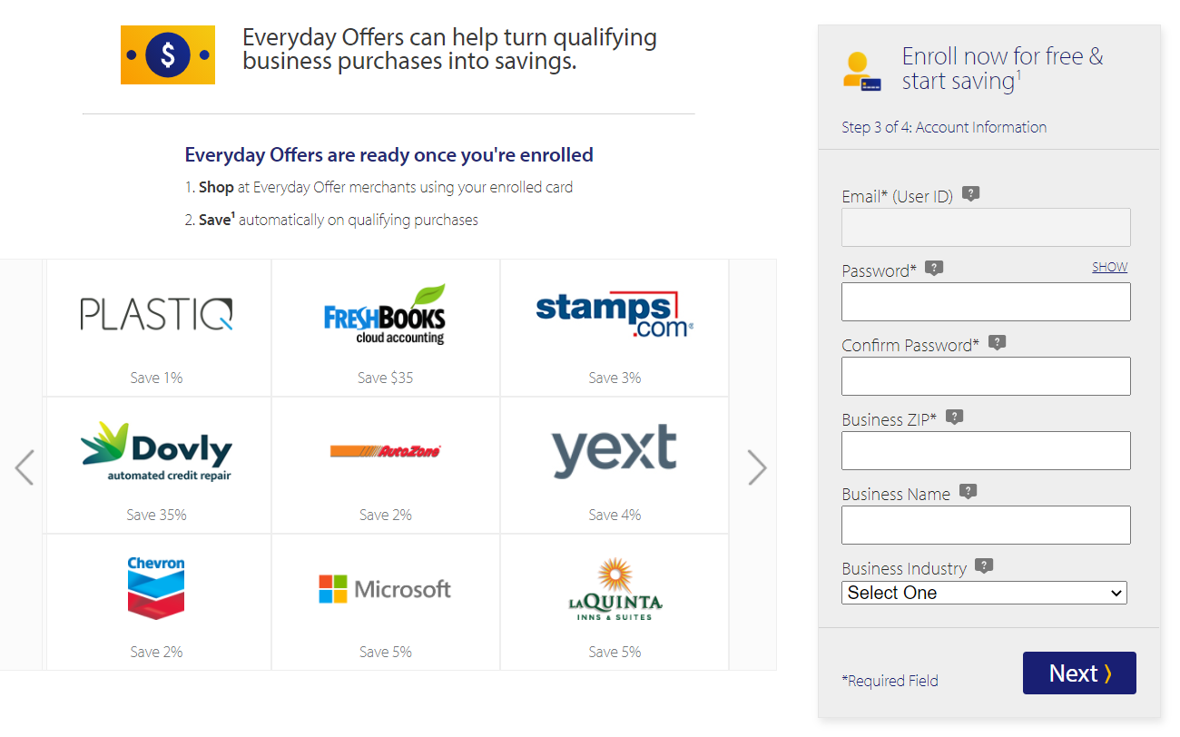 Enroll in Visa SavingsEdge