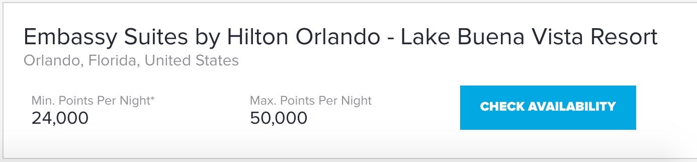 Embassy Suites by Hilton Orlando - Lake Buena Vista Resort points explorer