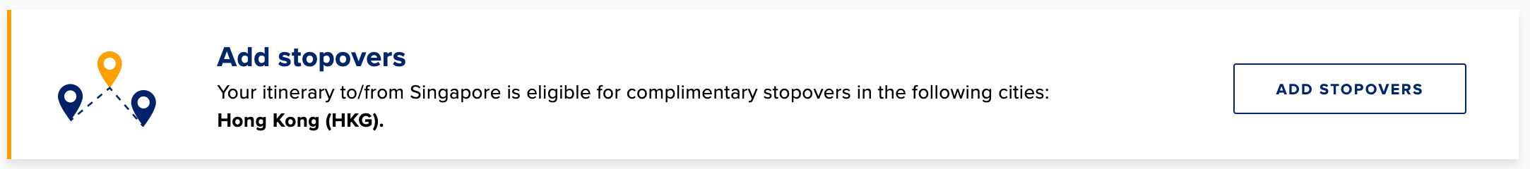 Singapore Airlines prompt to add stopovers on awards