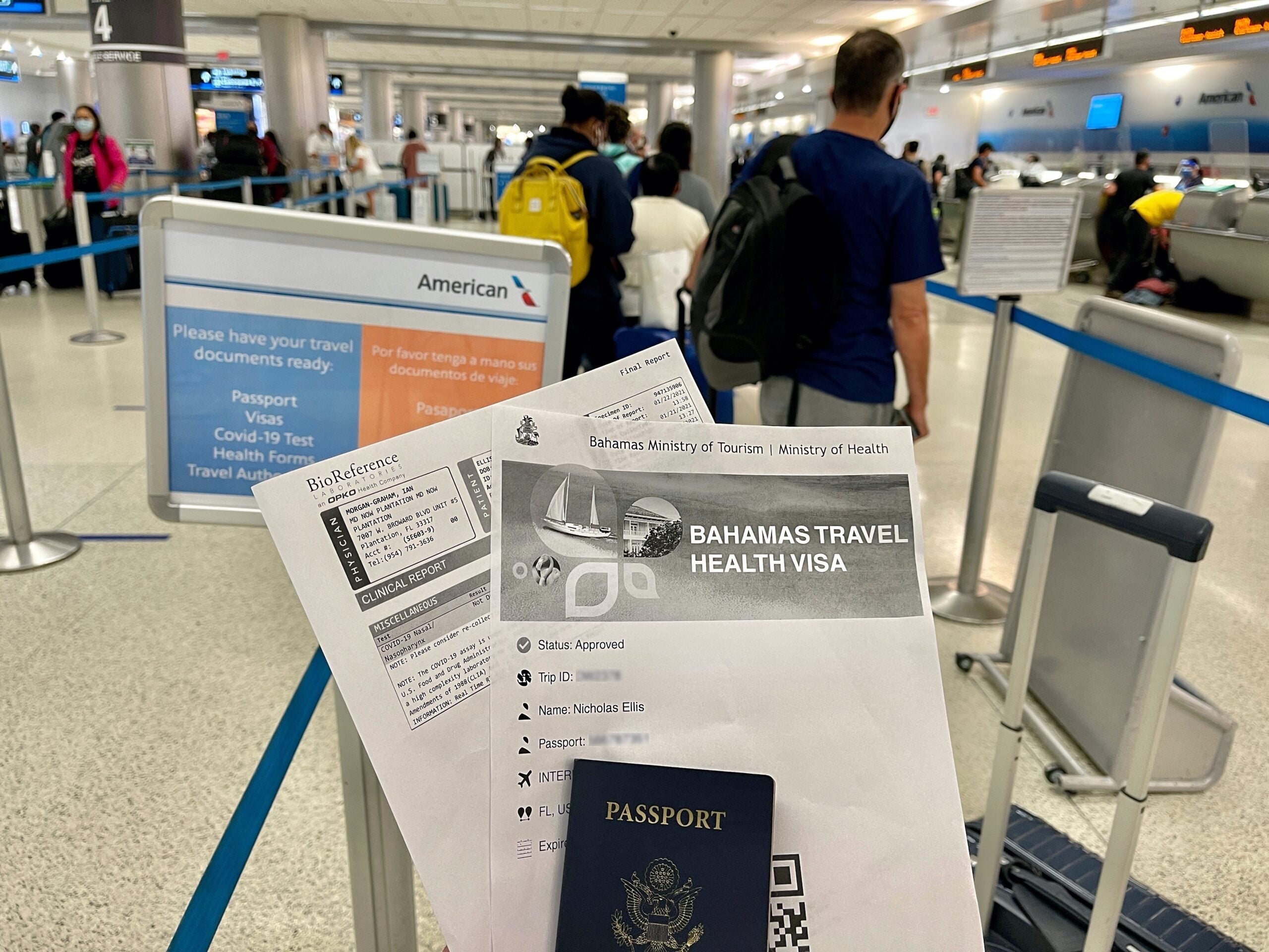 Bahamas travel health visa