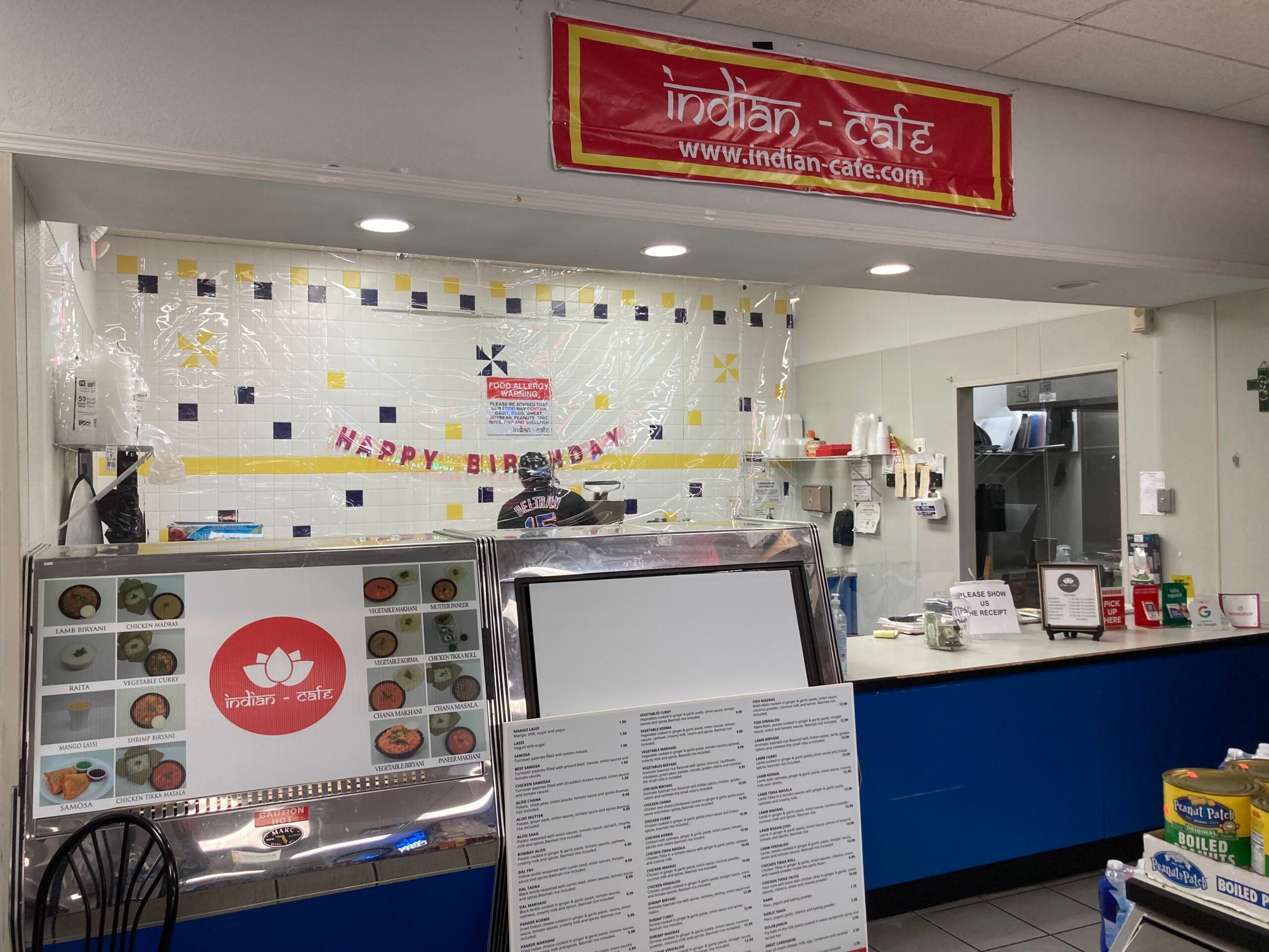 The inside of Indian-Cafe, a restaurant in Fort Pierce, Florida
