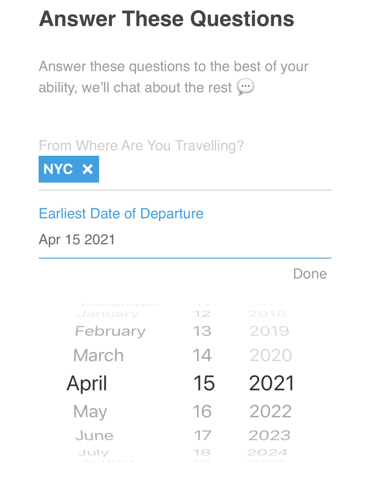 Adding Travel Info in Chatflights App