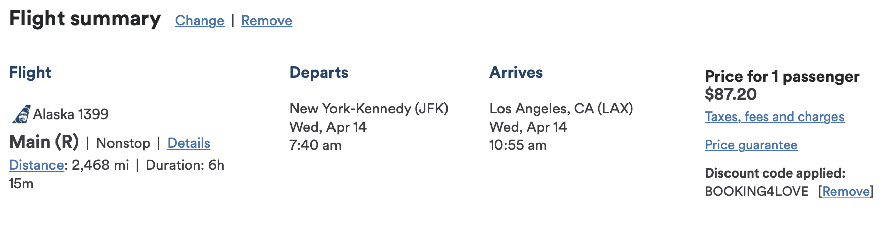 Alaska Airlines Valentines Day Deal