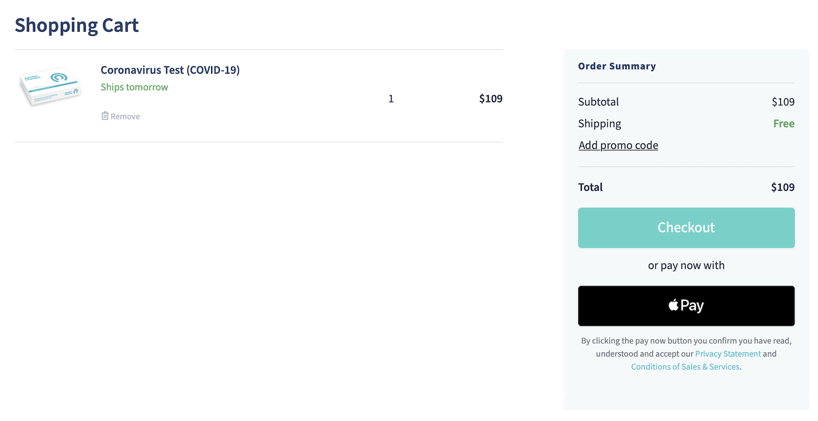 Buying an at-home COVID test from LetsGetChecked