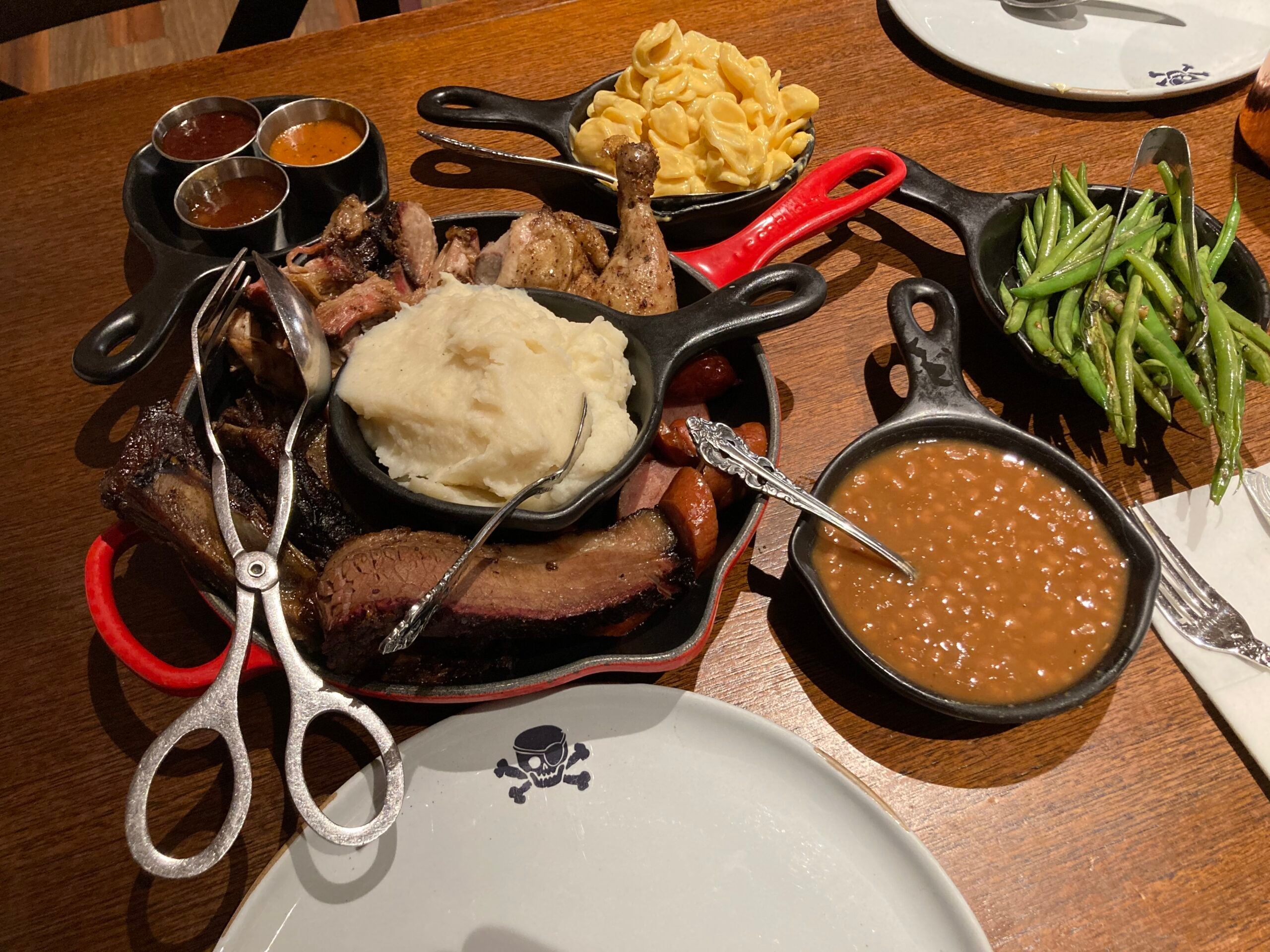 The Pirate Platter served during dinner at Pirate Island Hotel at Legoland Florida