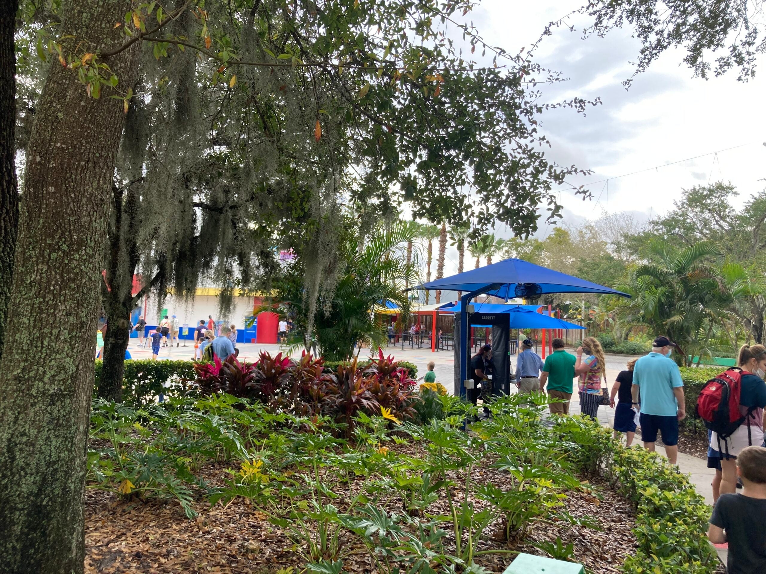 The wait for hotel guests to enter Legoland Florida