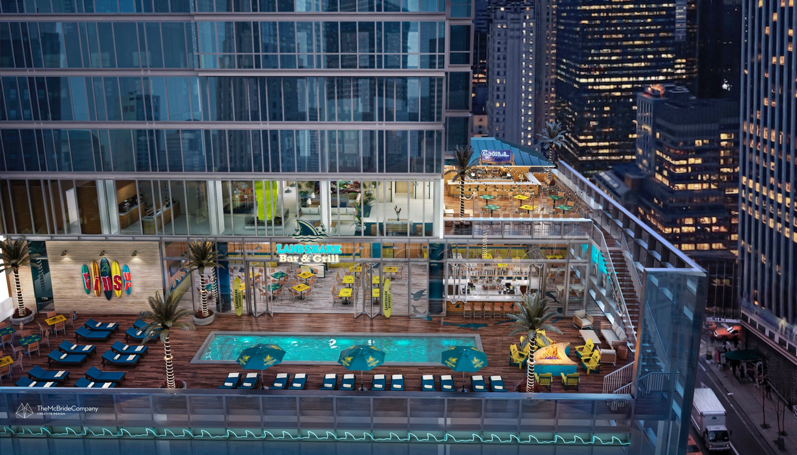 Margaritaville Times Square Landshark