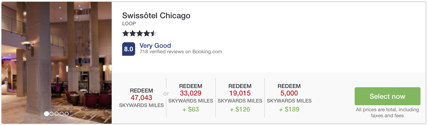 Swissotel Chicago Emirates Hotel Booking