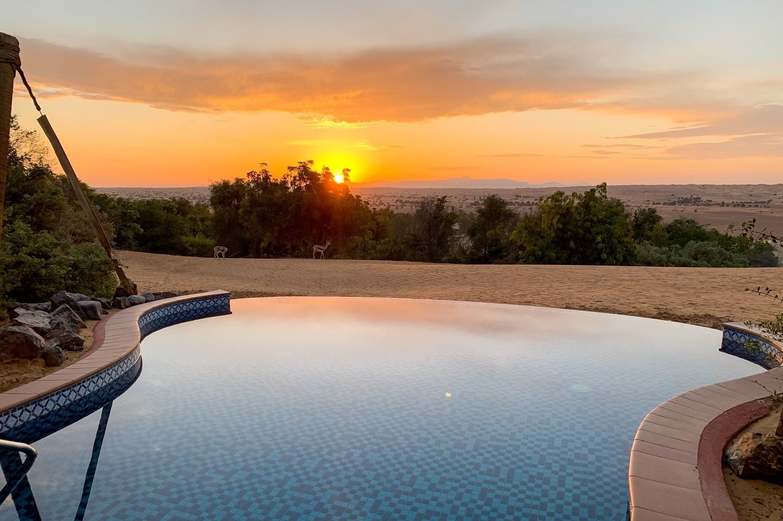 Al Maha sunset outside Dubai