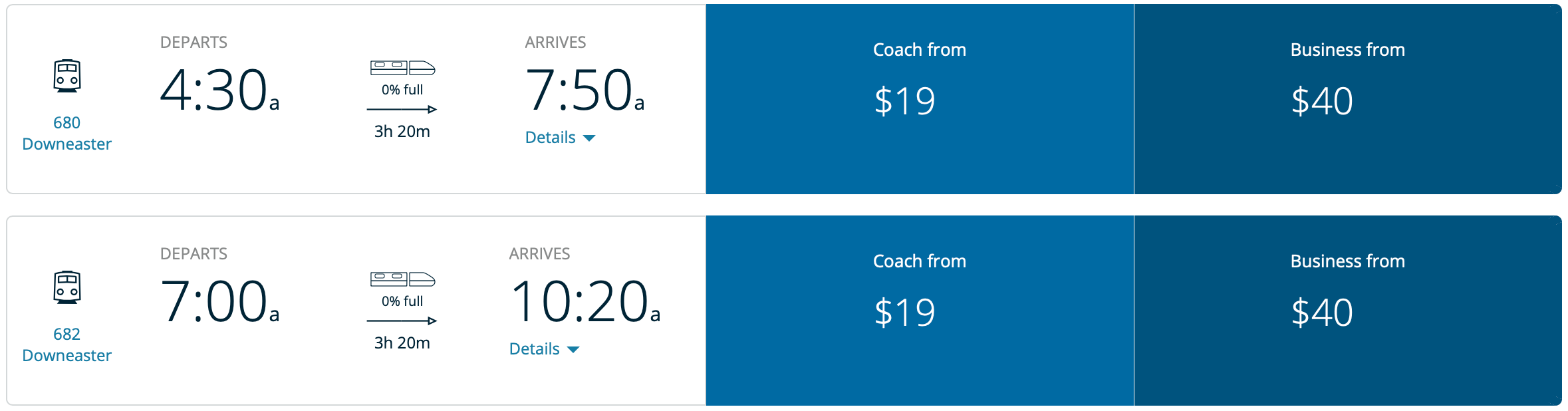 Brunswick to Boston Amtrak Route