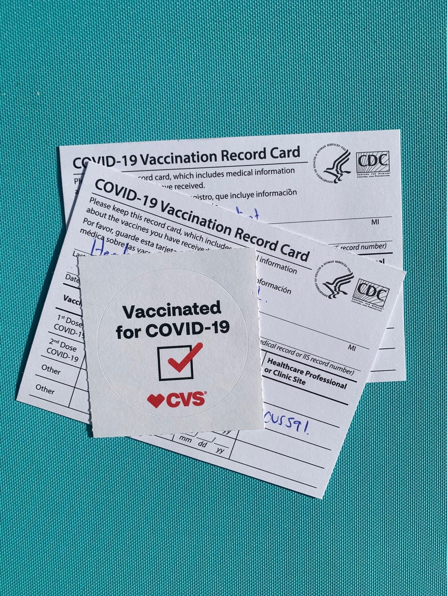 CDC Vaccination cards