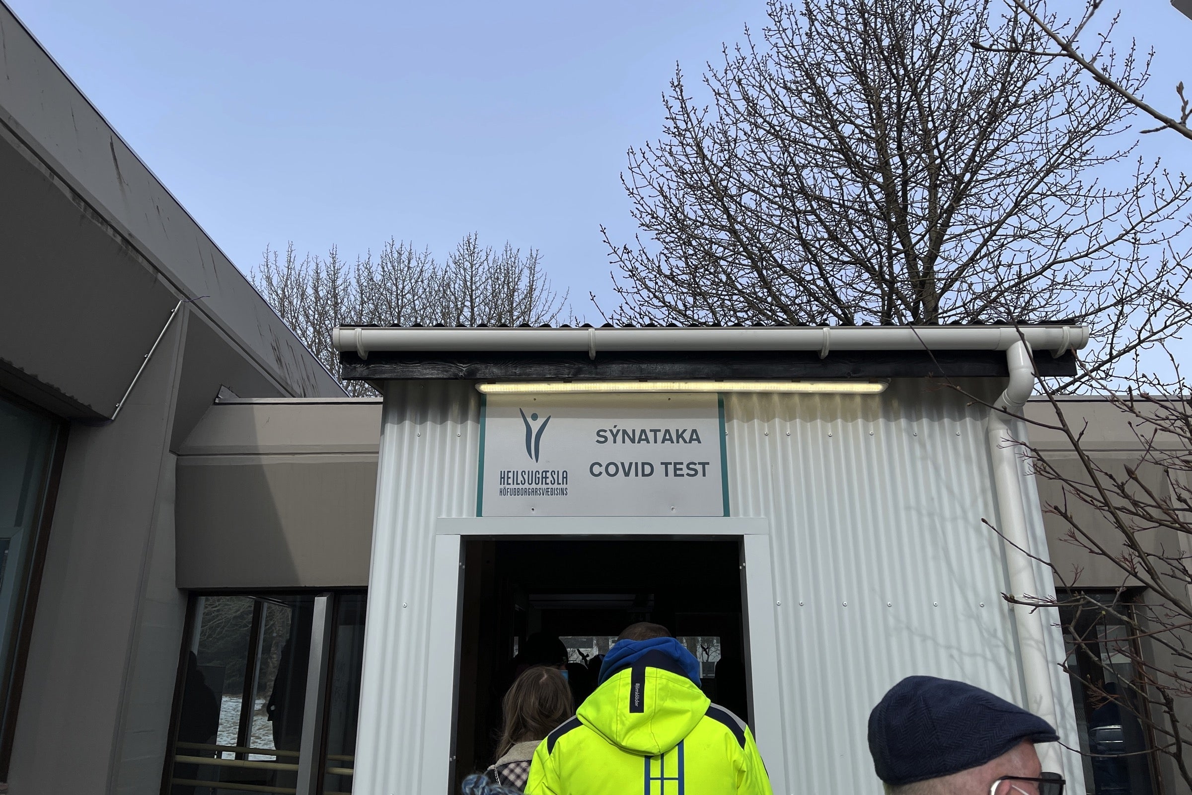 COVID test sign