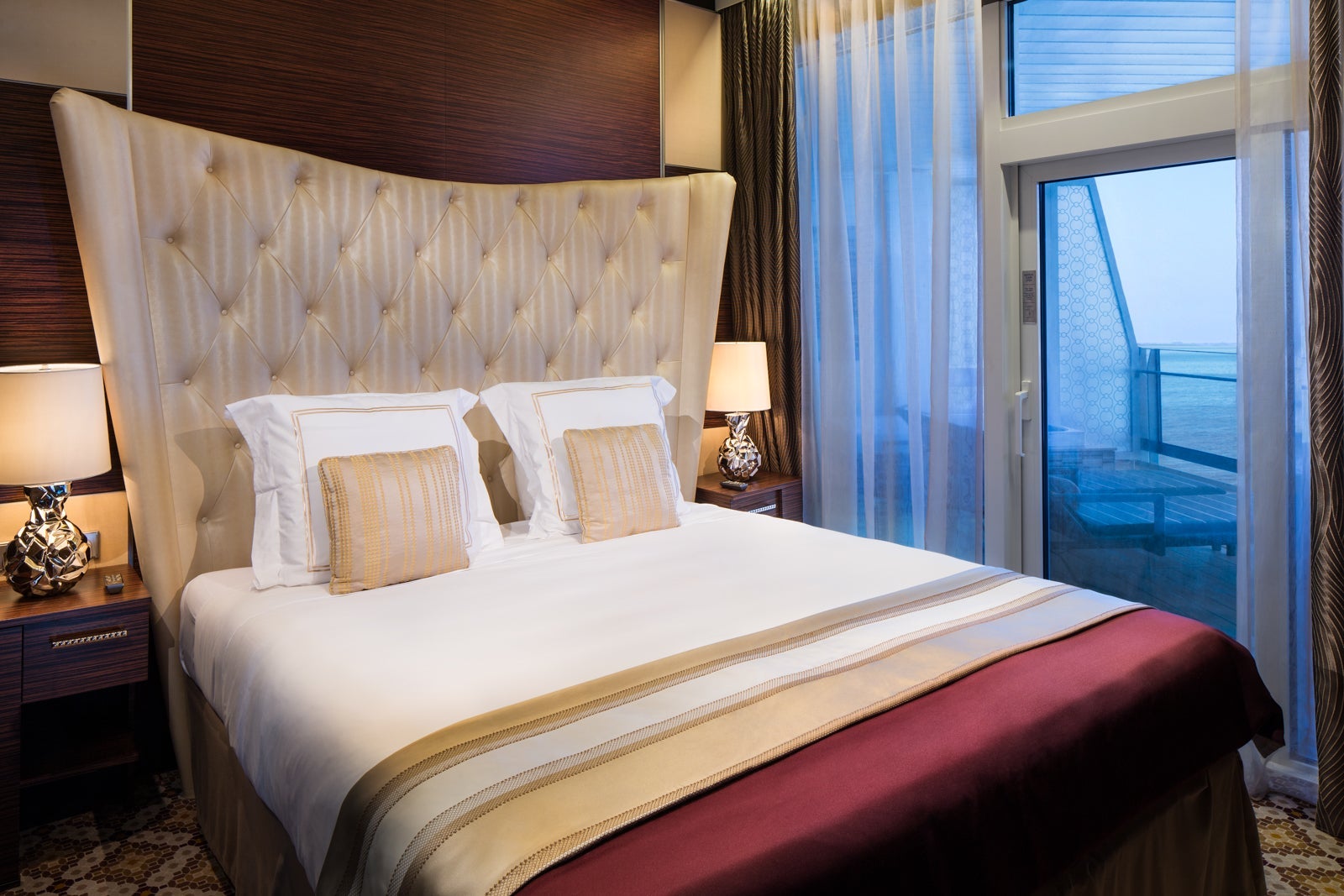 One of the two bedrooms in the Reflection Suite.