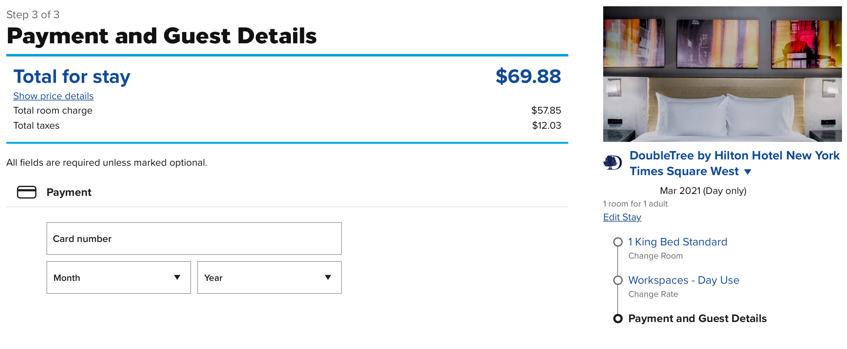 DoubleTree Times Square West WorkSpaces Price