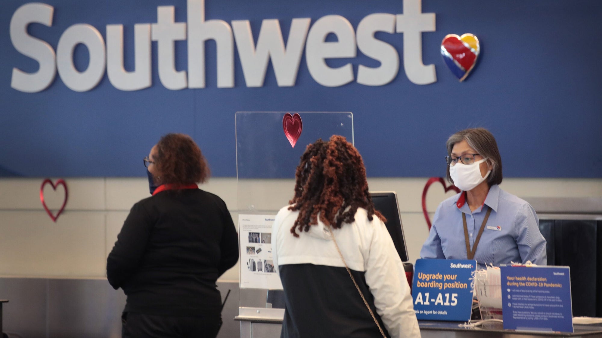 Southwest Airlines Mask Check-in