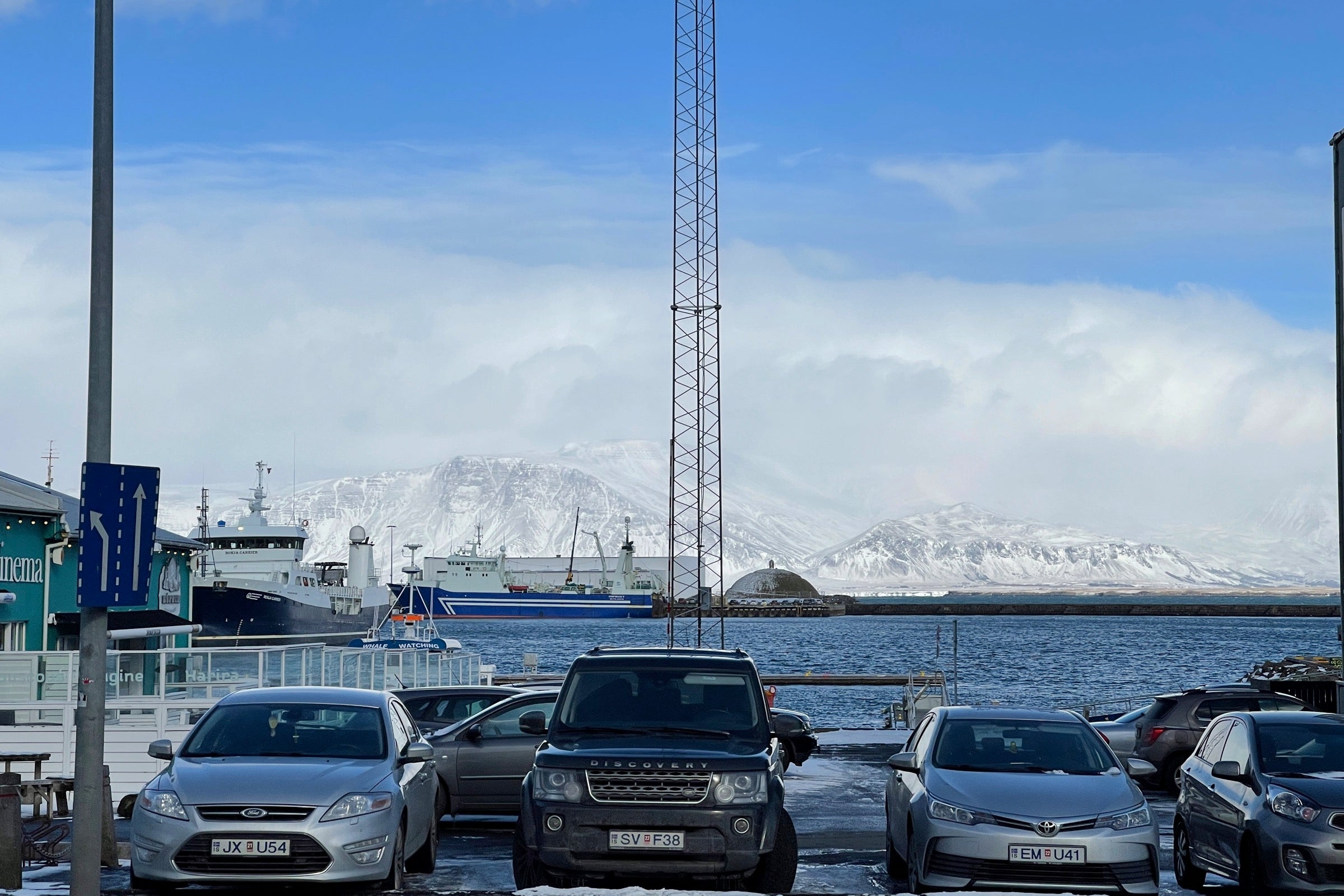 View of mountain from Reykjavik