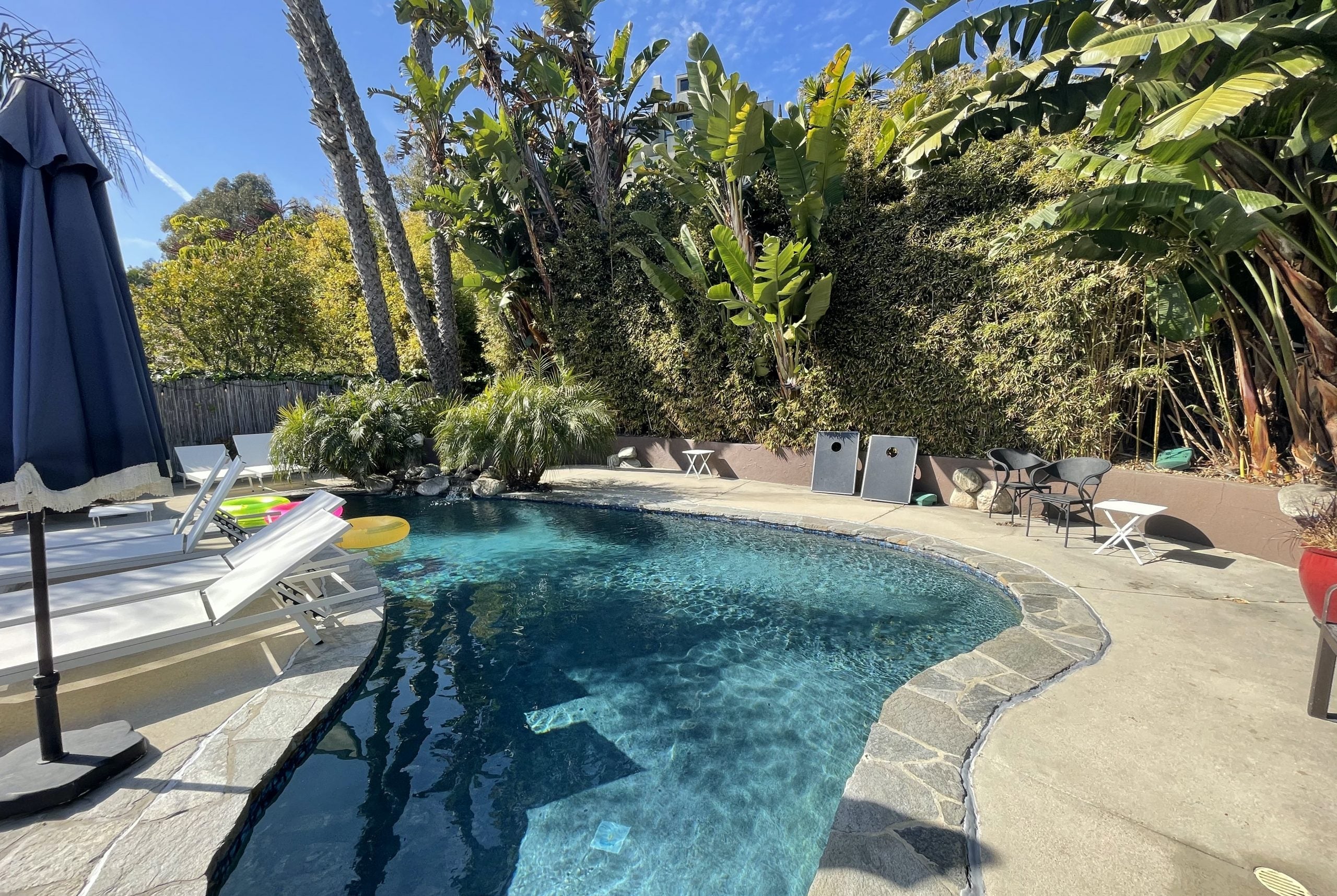 The pool area of an AvantStay home in Malibu, California