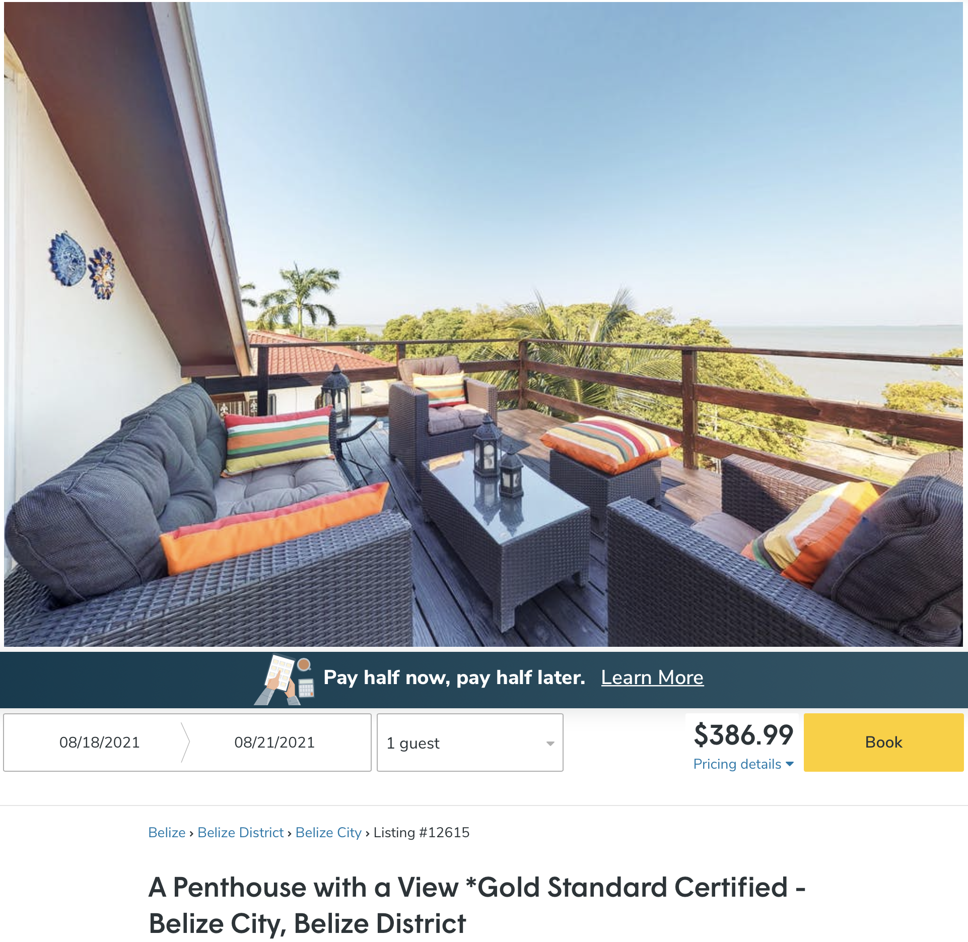 Belize Vacasa stay
