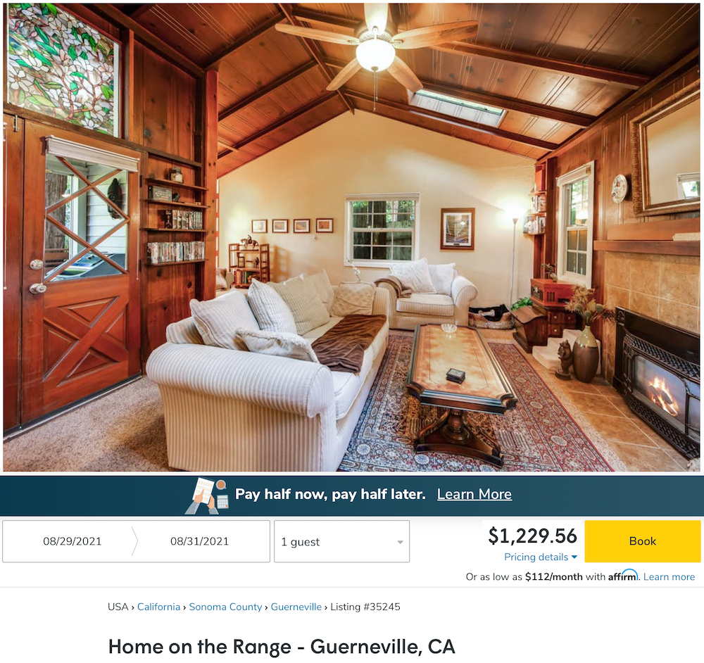 California Vacasa stay