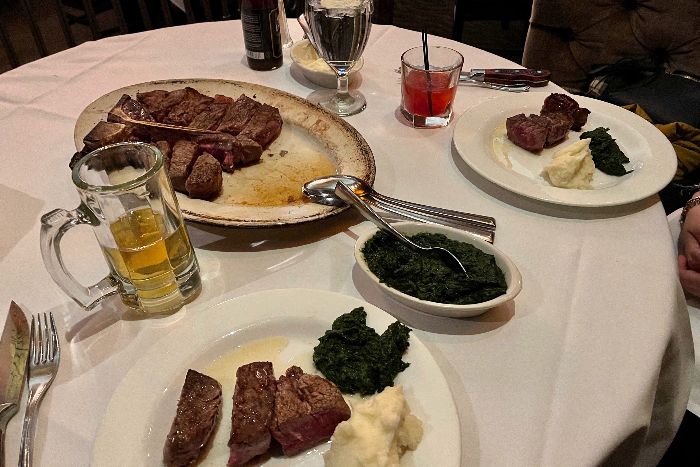 Dinner at Empire Steakhouse in NYC