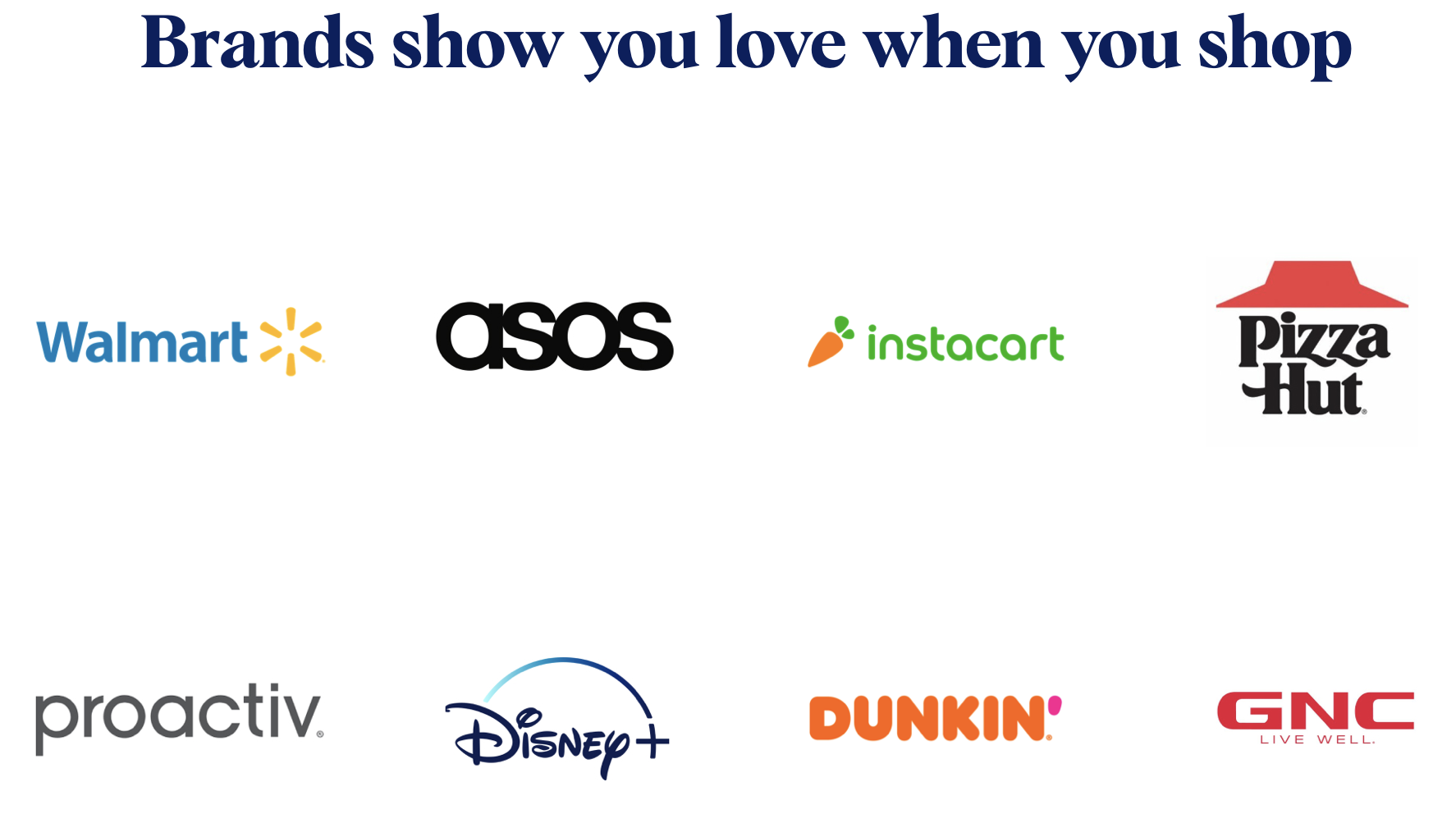 Dosh app partner list screenshot