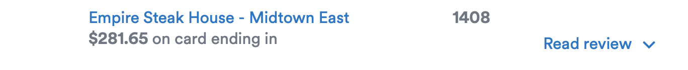 Empire Steakhouse earnings with Alaska Mileage Plan Dining rewards