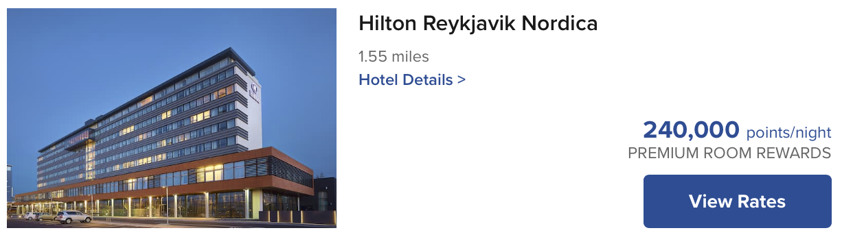 Hilton Reyjkavik Nordica weekend award night