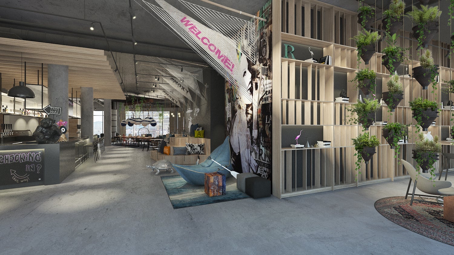 Moxy Bergen interior