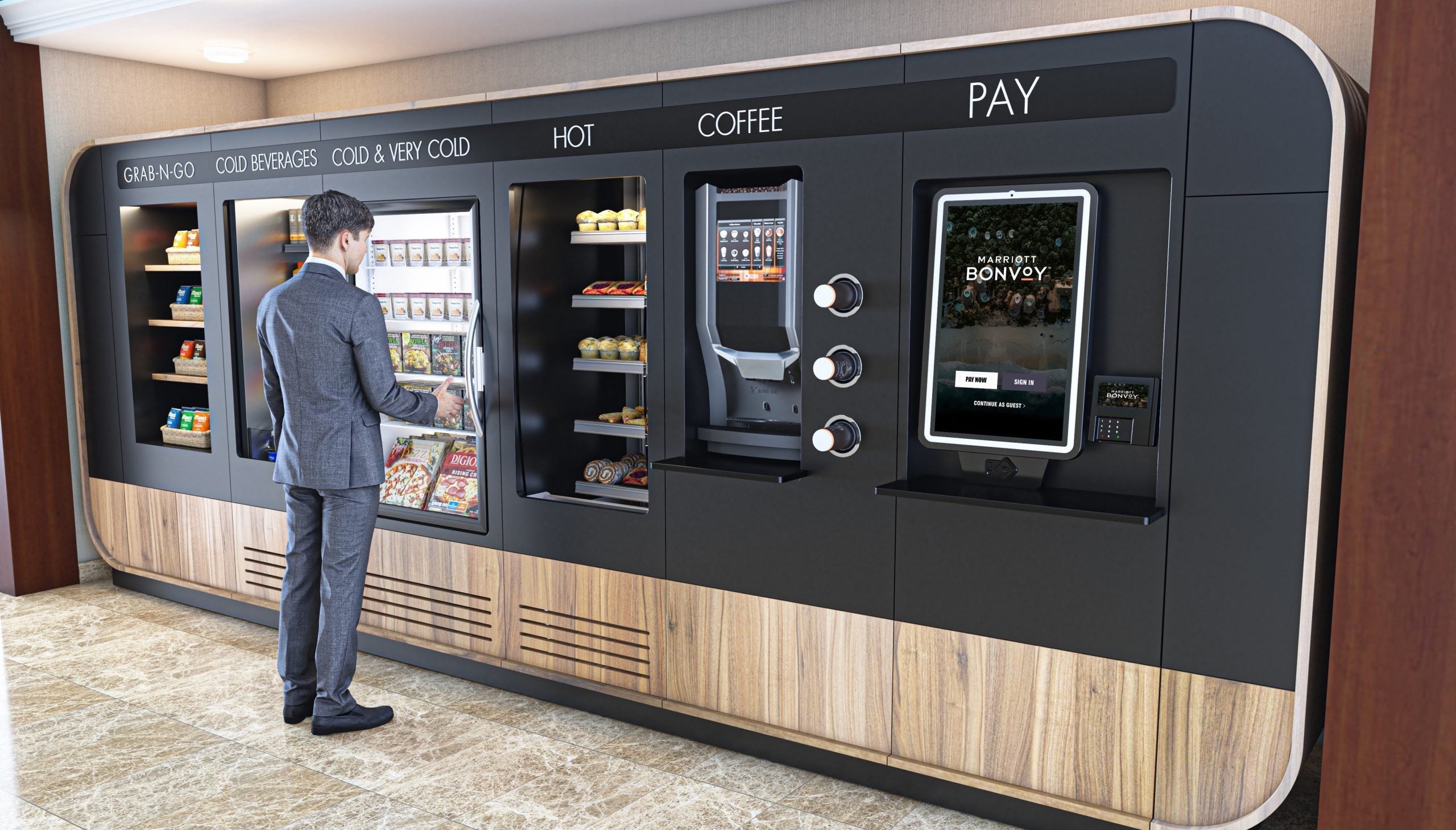 Marriott contactless grab and go