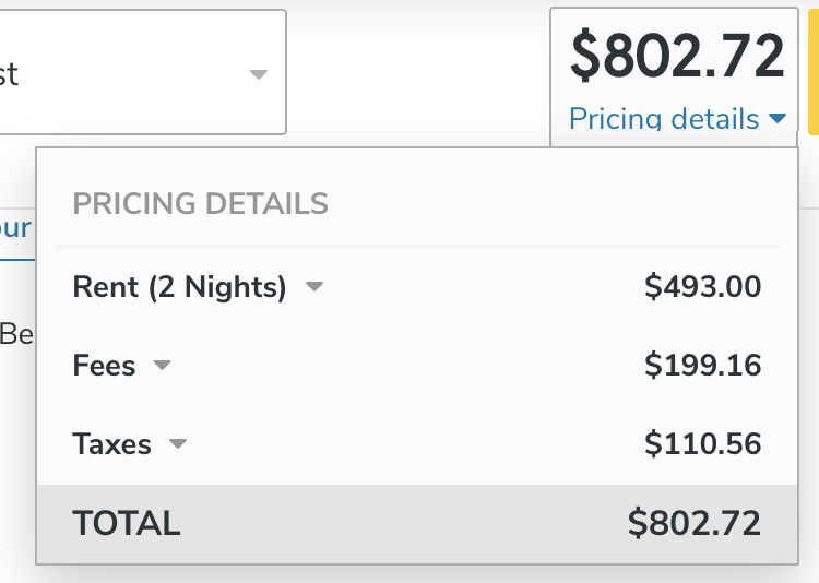 Vacasa cost breakdown