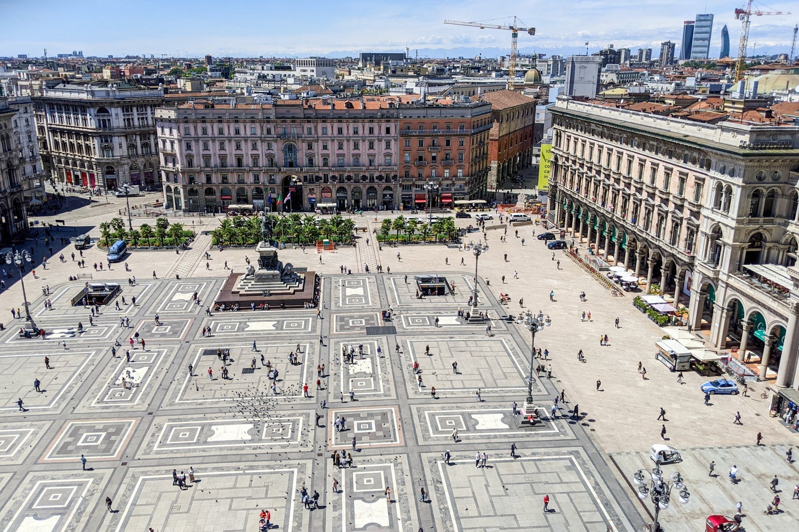 Milan, Italy views from the roof of the Milan Cathedral