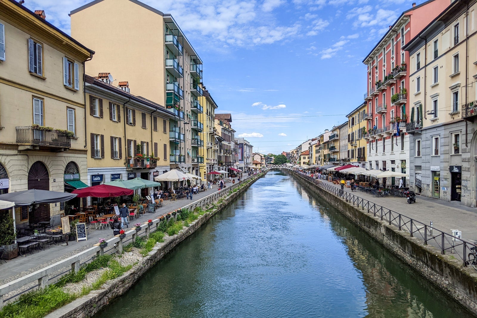 Naviglio neighborhood in Milan, Italy