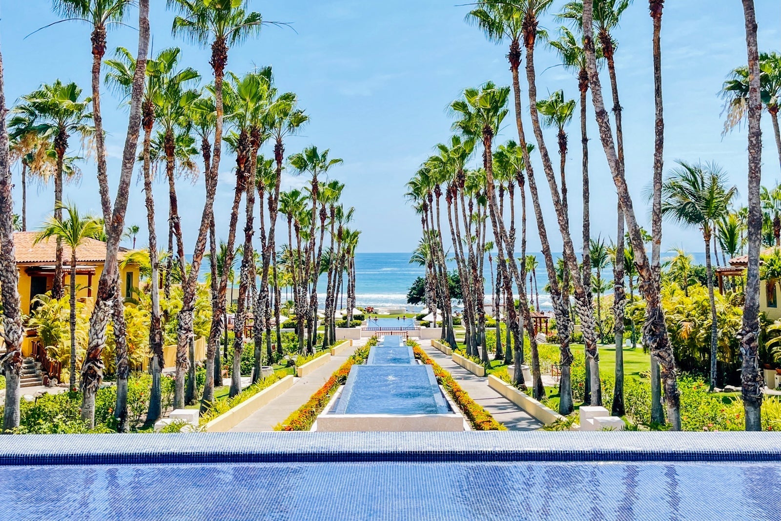 View of the ocean from the St. Regis Punta Mita.