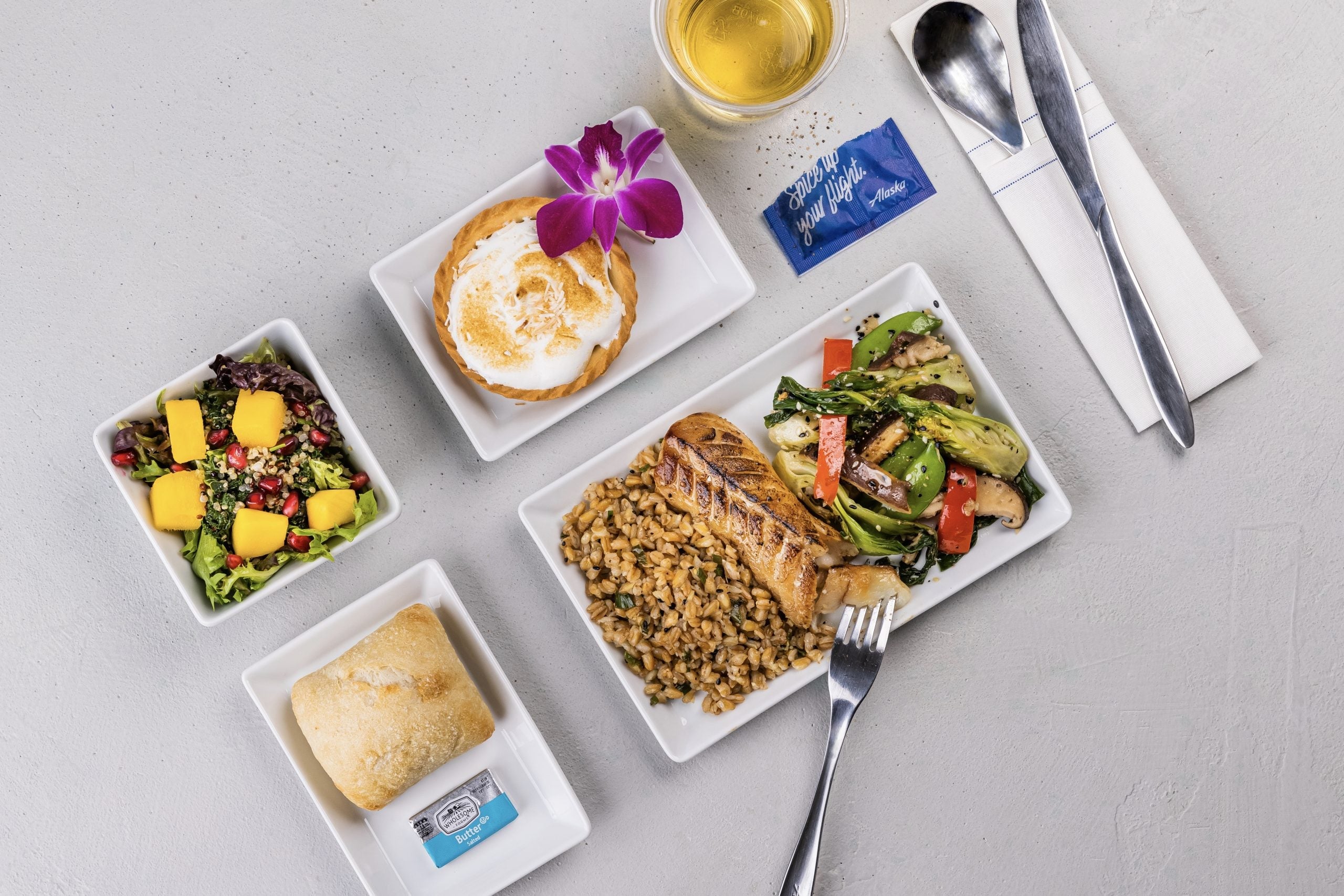 Alaska first class meal