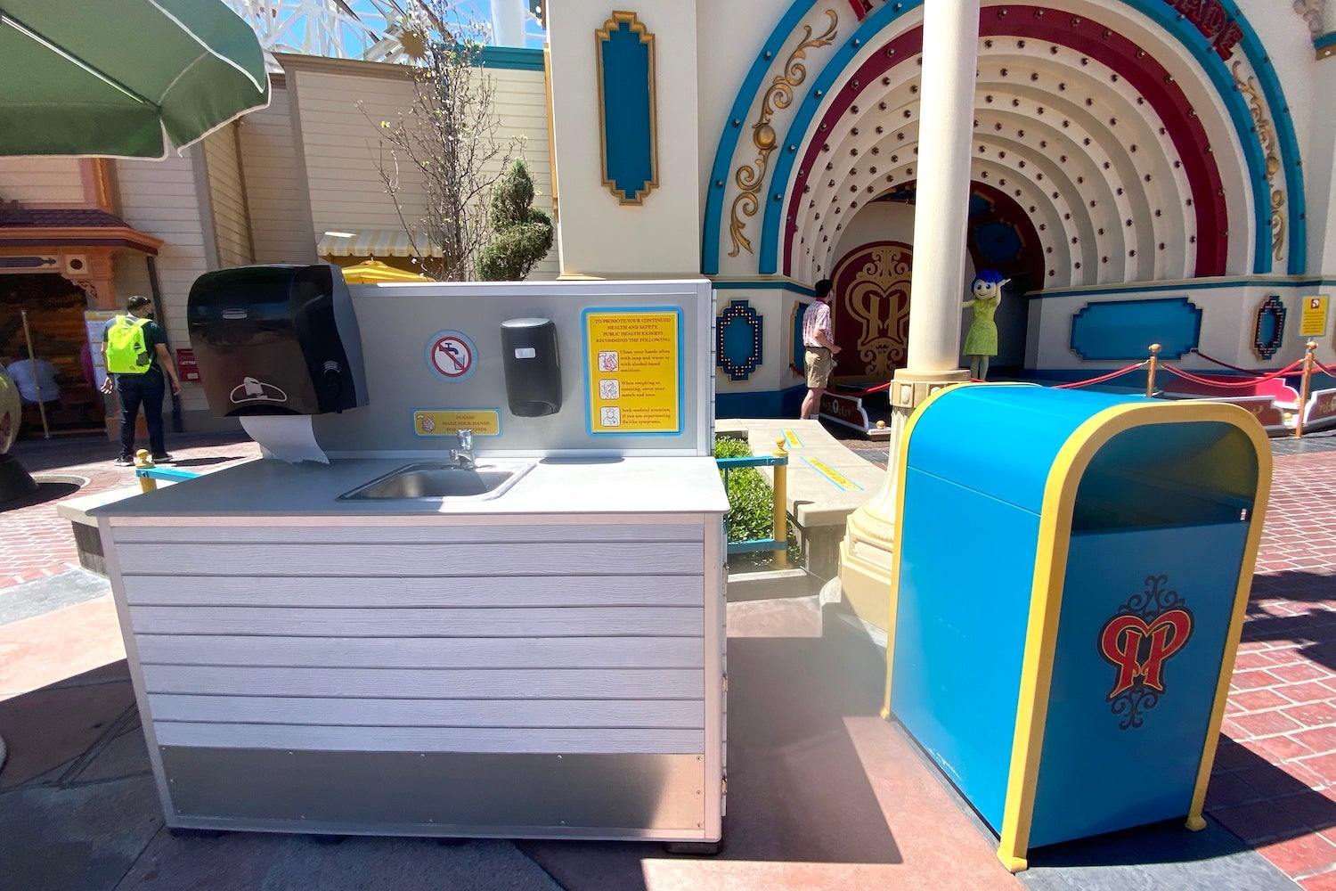 Disneyland California Adventure handwashing station