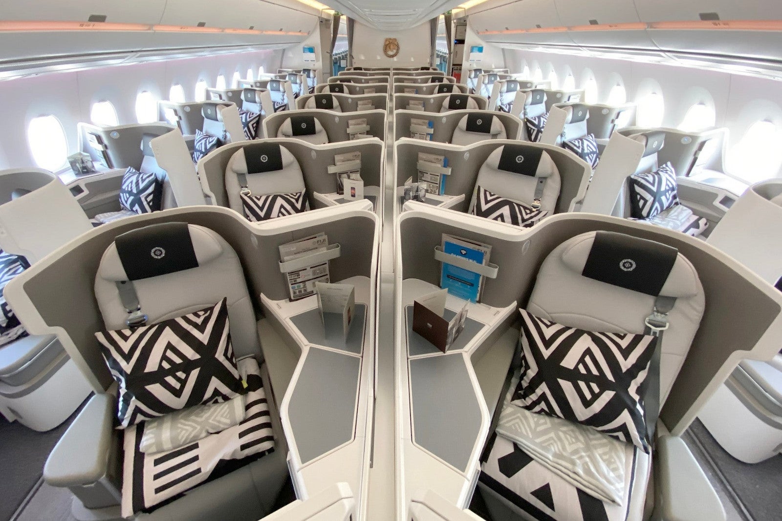 Fiji Airways business class cabin A350-900