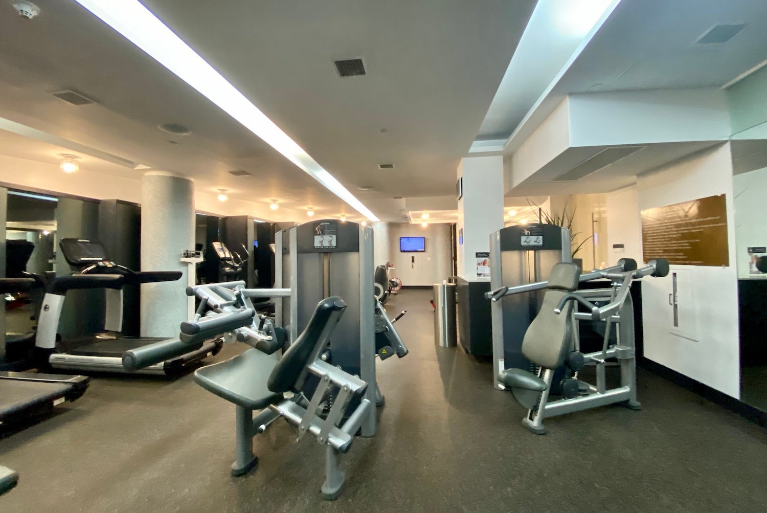 Hyatt Union Square gym equipment